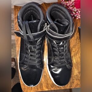 Weissman Black High-Top Sneakers